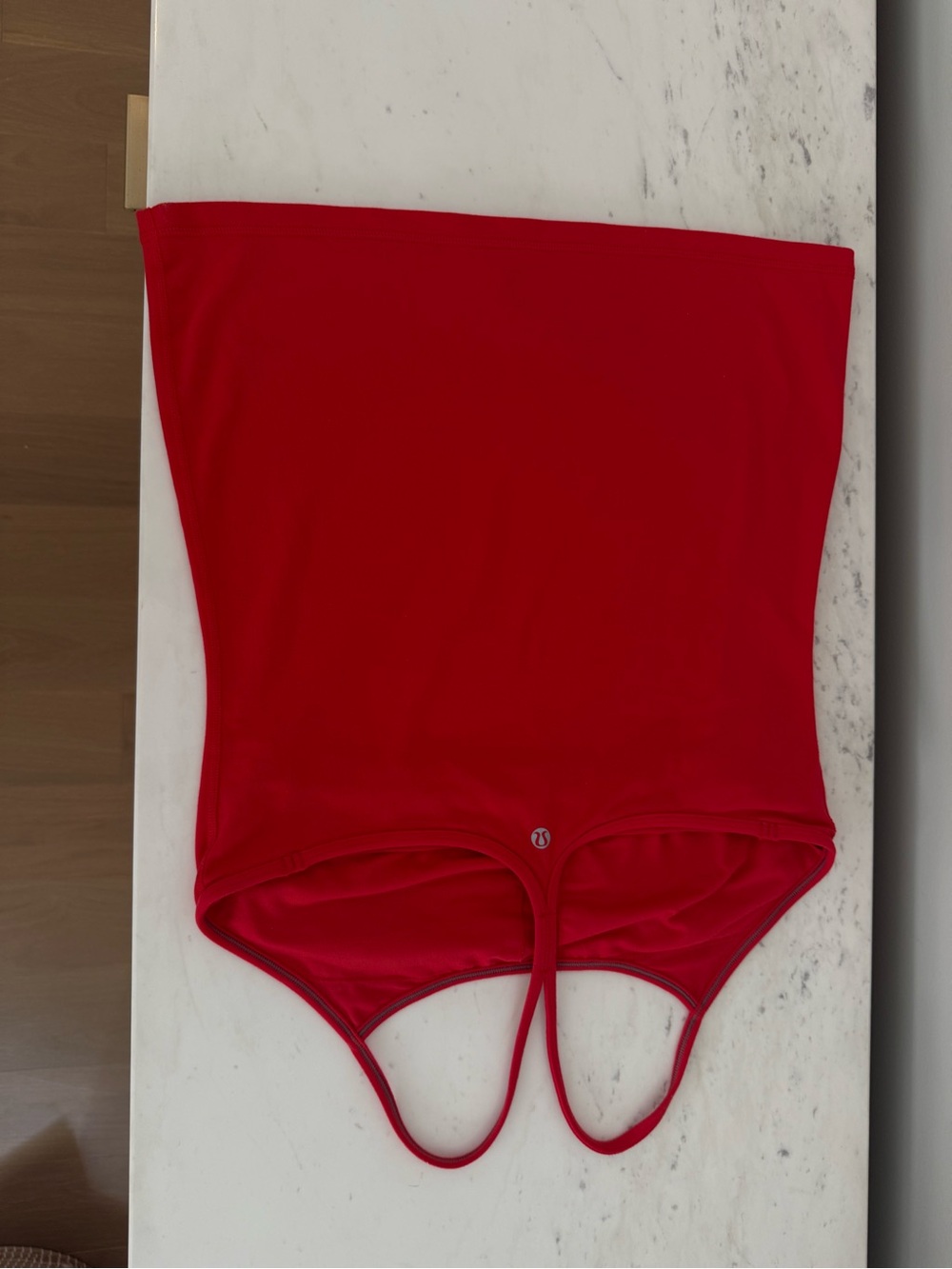 lululemon athletica Red Sports Tank, Black Pinstriped Tank & Shorts Set - Picture 4 of 7